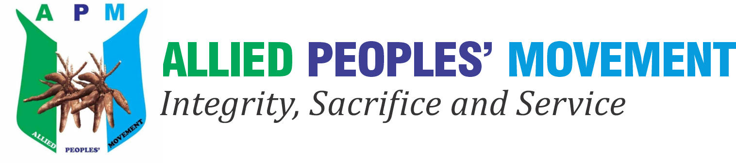 Allied Peoples’ Movement — Integrity, Sacrifice and Service